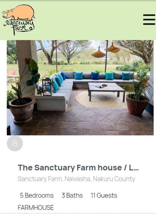 Sanctuary Farm Naivasha Villa Dış mekan fotoğraf